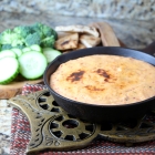 Roasted Red Pepper Three Cheese Dip